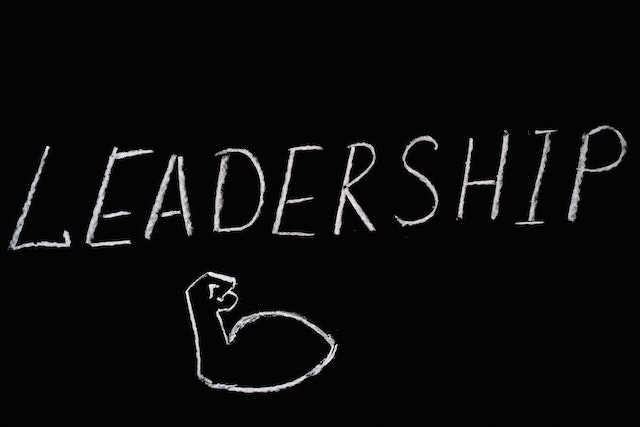 'Leadership' written on a blackboard